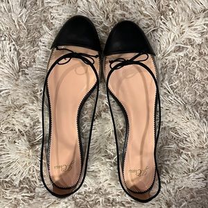 J. Crew Factory clear ballet flats size 10.5 - Never worn!